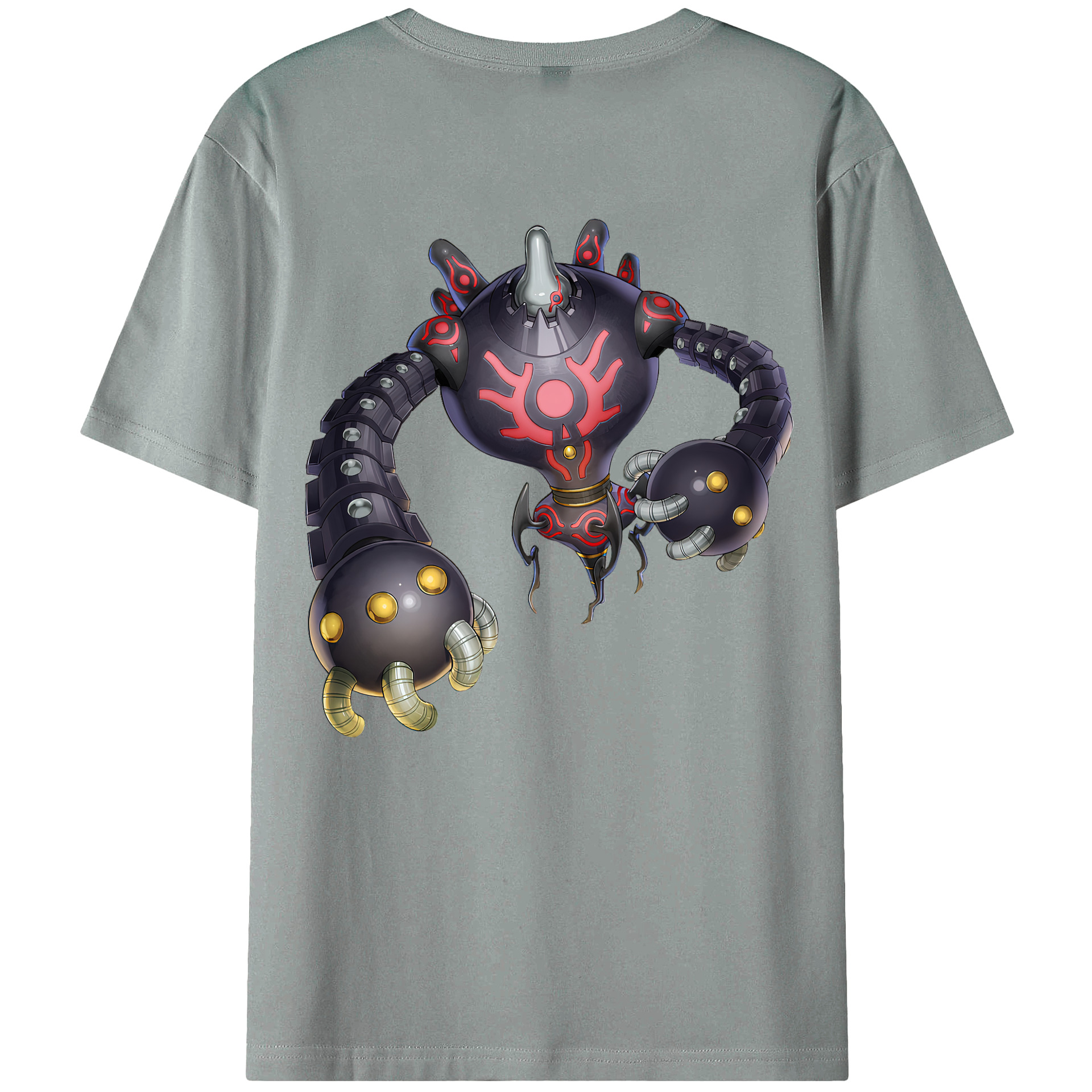 （画像用） 遊☆戯☆王 Yu-Gi-Oh! 綿100％ メンズ半袖Tシャツ（バックプリント） 通気性